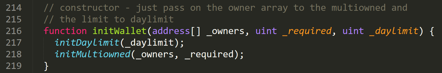 WalletLibrary Contract